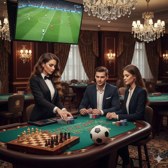 扑克两人对战场景